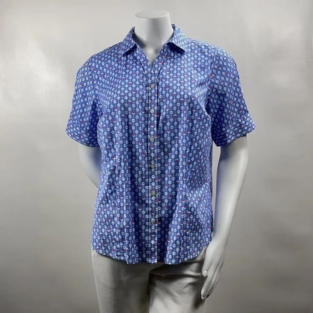 3For$20 Talbots Geometric Print Top Size: 14WP